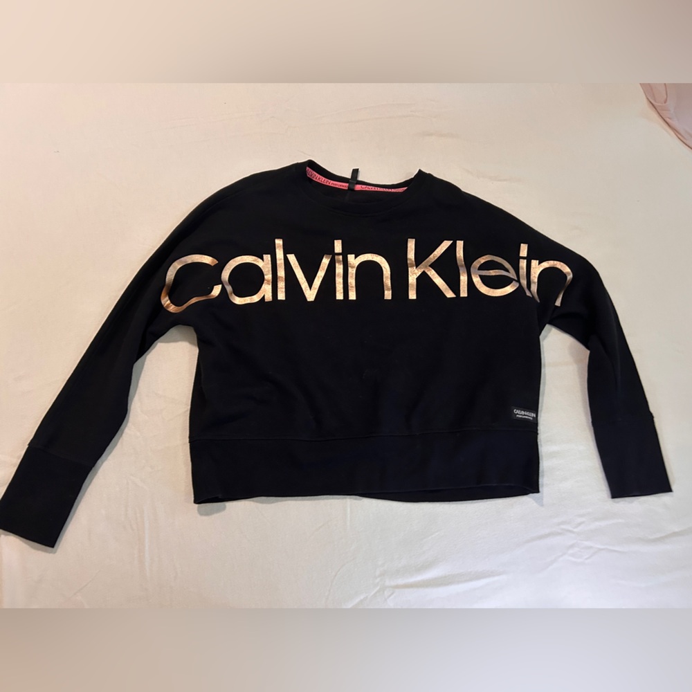 Calvin Klein Performance Black and Pink Sweatshirt